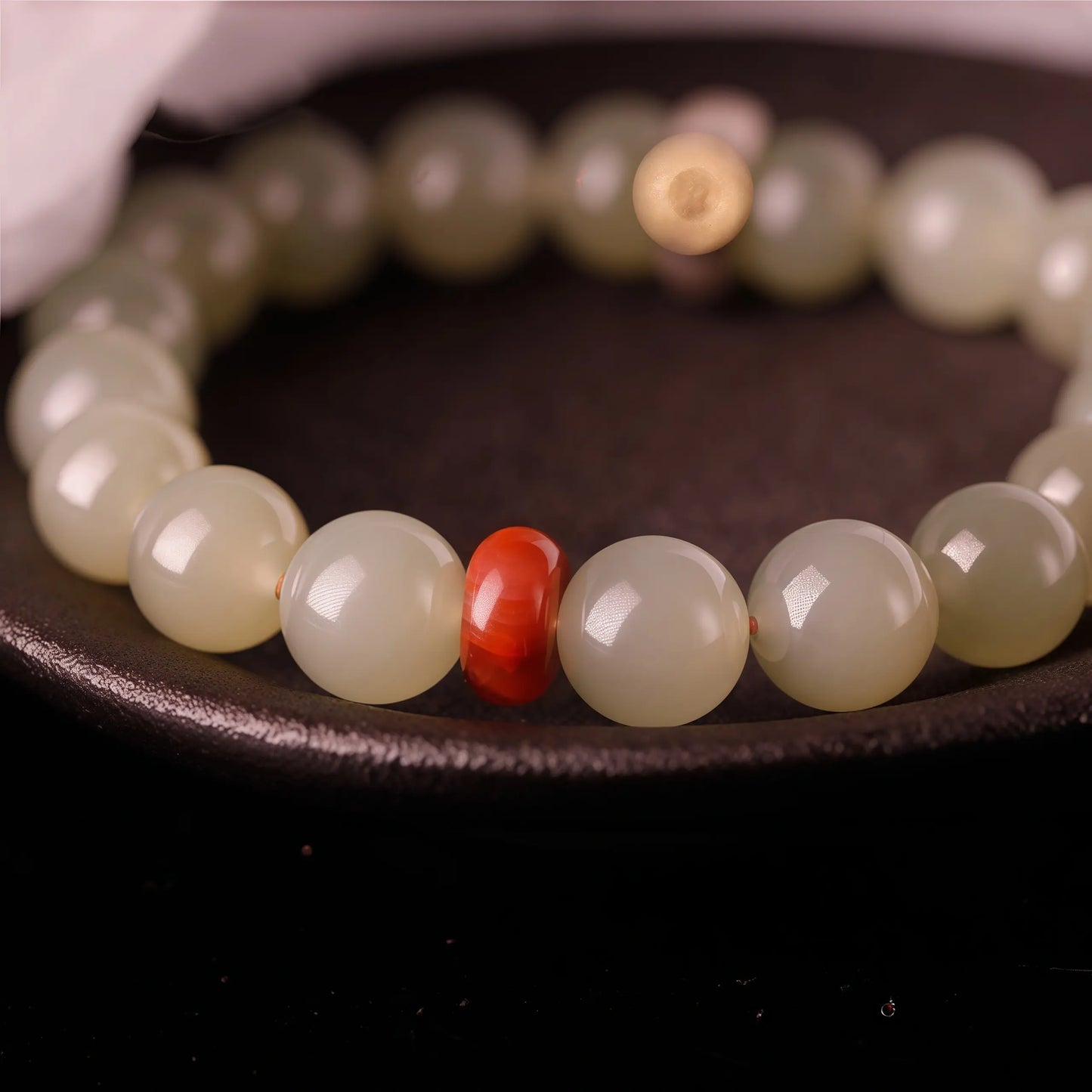 Nephrite Jade Zodiac Bracelet - Birth Year Guardian Buddha Mala for Spiritual Protection