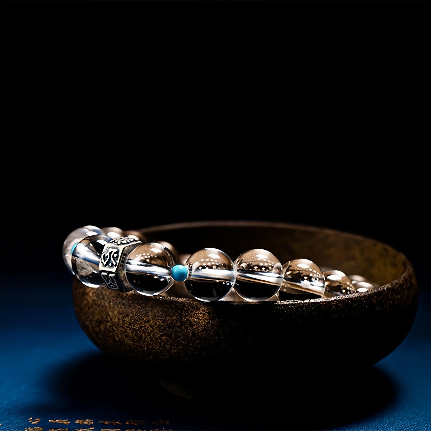 White Crystal Zodiac Guardian Bracelet - Buddhist Blessing Beads for Spiritual Protection & Positive Energy