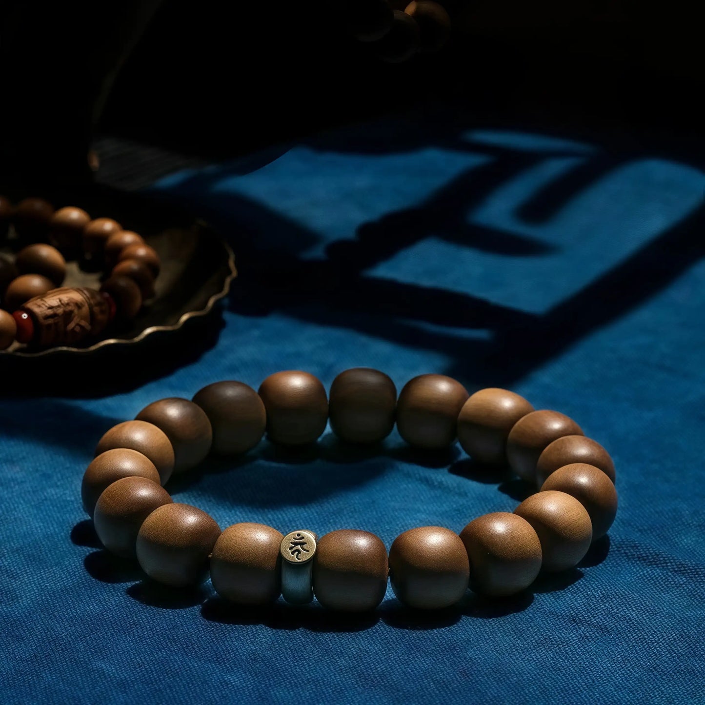 Aged Sandalwood Zodiac Mala - Ancient Buddhist Prayer Beads for Spiritual Grounding & Meditation Focus